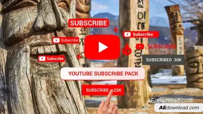 YouTube Subscribe Reminder Video Displays template preview
