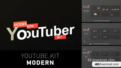 YouTuber Kit | Modern Video Displays template preview
