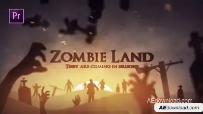 Zombie Land Video Displays template preview