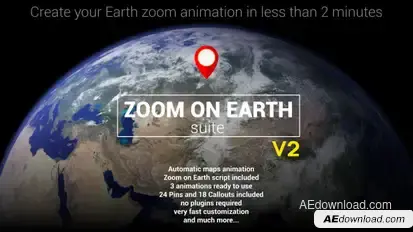 Zoom On Earth Suite Video Displays template preview