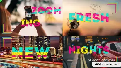 Zooming Video Displays template preview